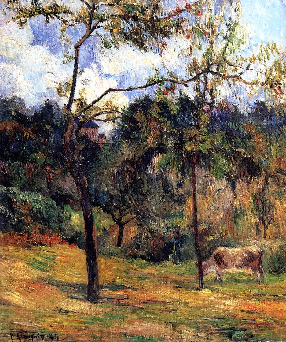 Mucca in un prato, Rouen